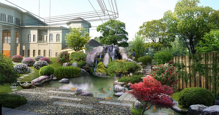 庭院景觀設計案例 以植物、山石與山水空間營造自然意境
